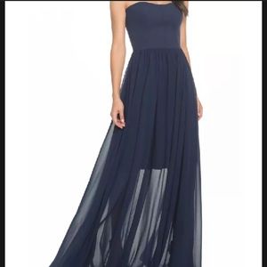 NWT Dress The Population Ella Strapless Chiffon Dress size XXS